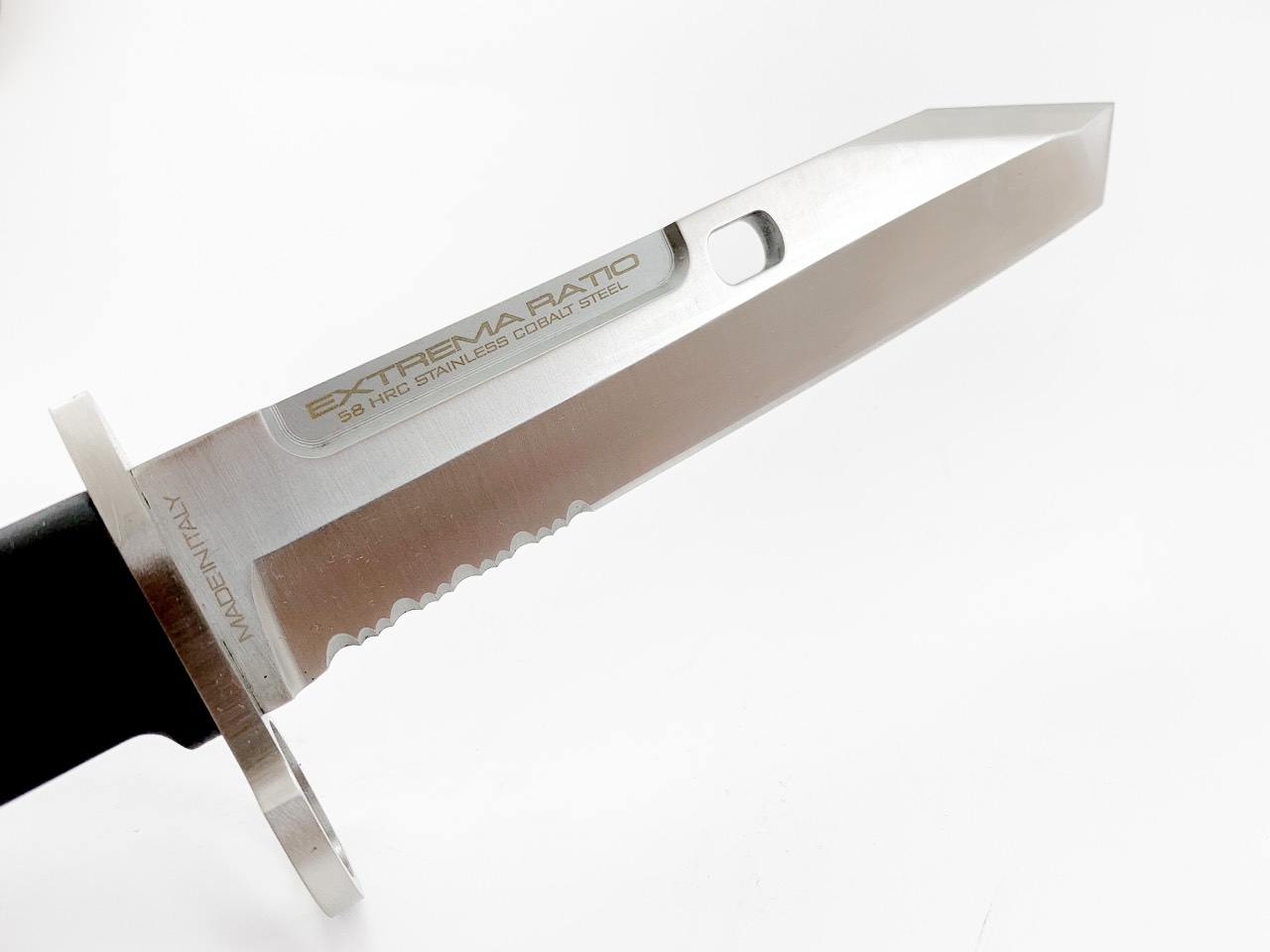 Ловен нож Extrema Ratio Fulcrum Bayonet 6.69" N690 white Tanto Combo Blade