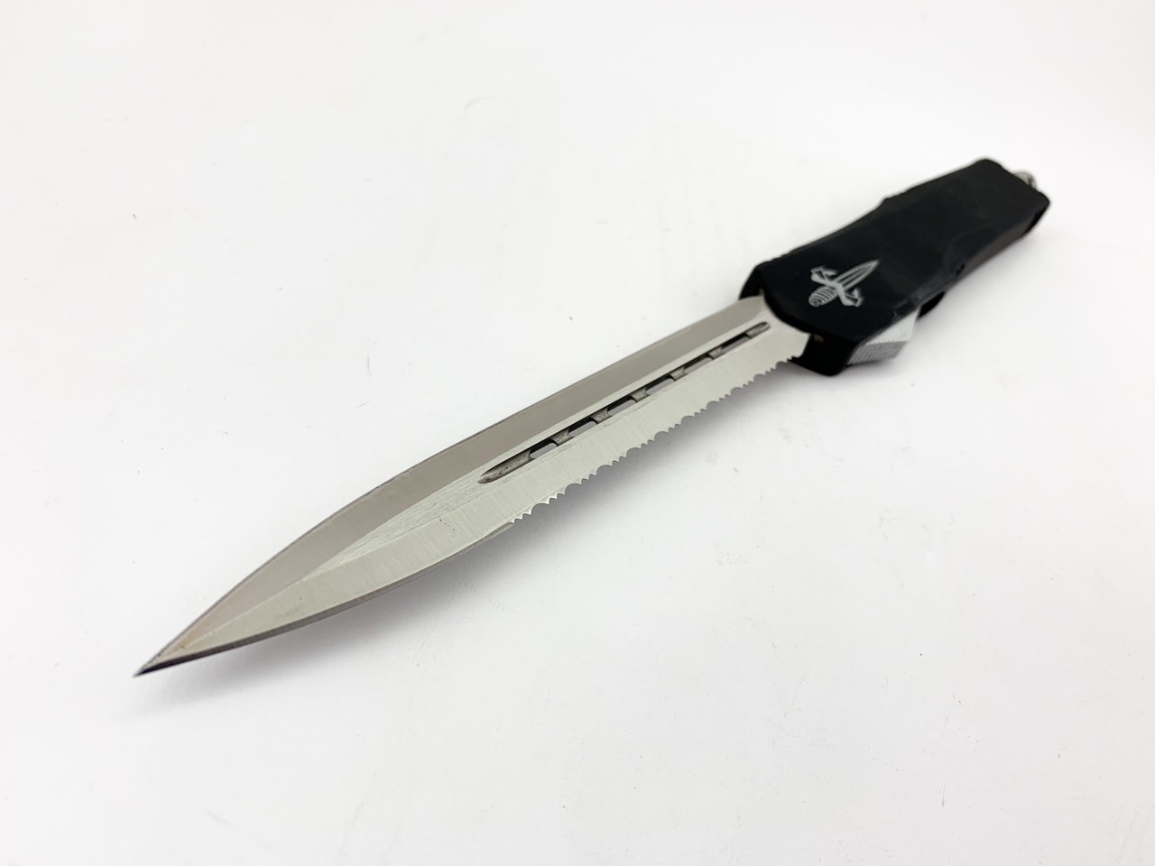 Сгъваем автоматичен нож Microtech Marfione Custom VT-11 Venomtech D/E Stonewash Serrated