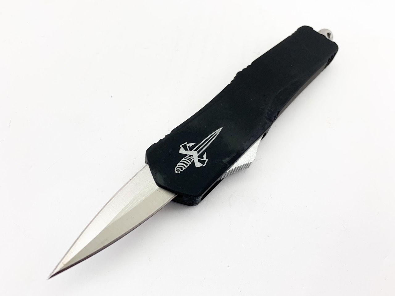 Сгъваем автоматичен нож Microtech Marfione Custom VT-11 Venomtech D/E Stonewash Serrated
