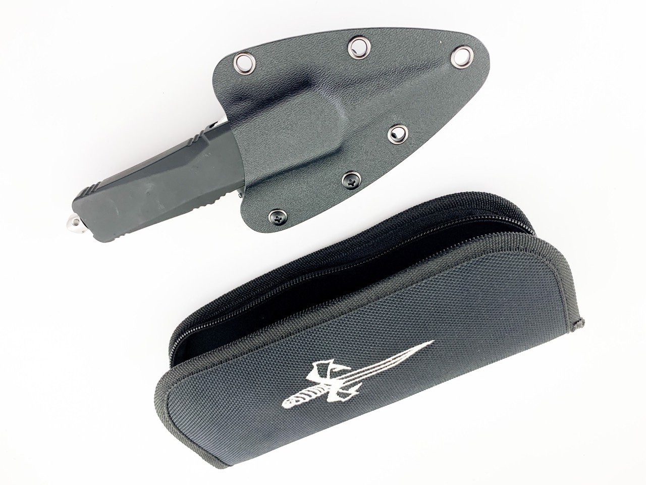 Сгъваем автоматичен нож Microtech Marfione Custom VT-11 Venomtech D/E Stonewash Serrated