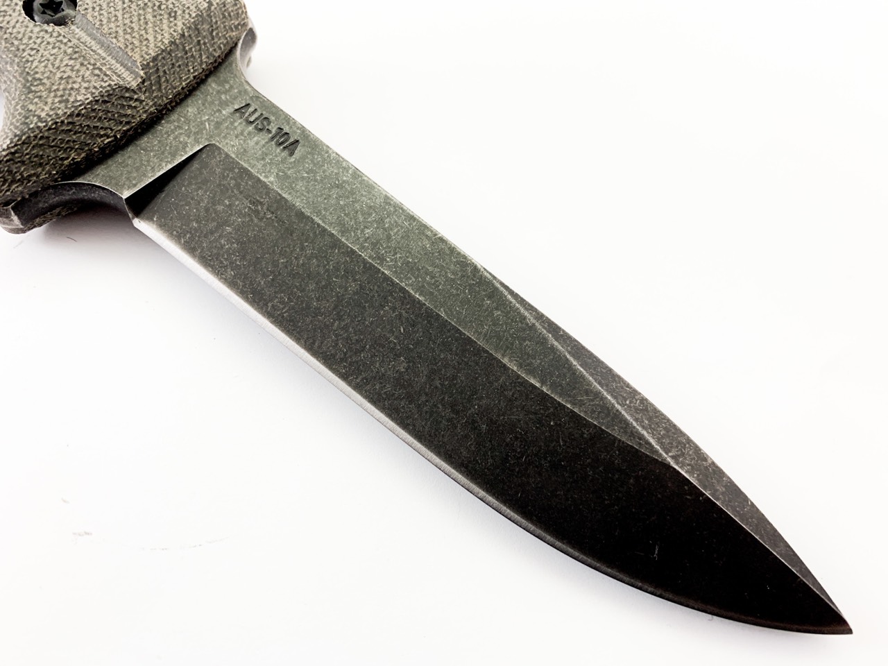 Ловен нож от масивна закалена стомана-AUS-10A G10 дръжка knife for army
