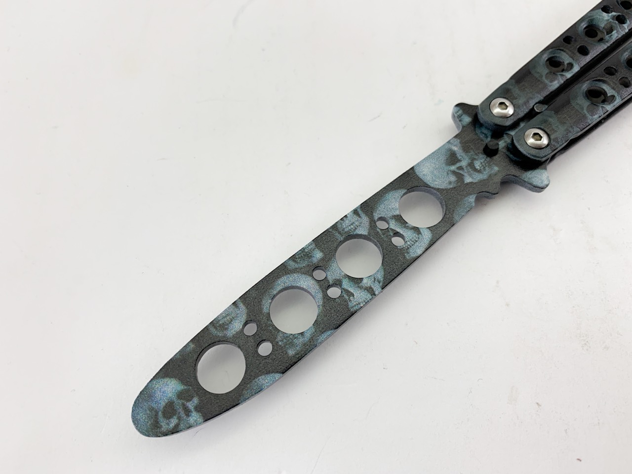 Benchmade butterfly knife тренировъчен нож пеперуда сивочерен - Zombie Killer