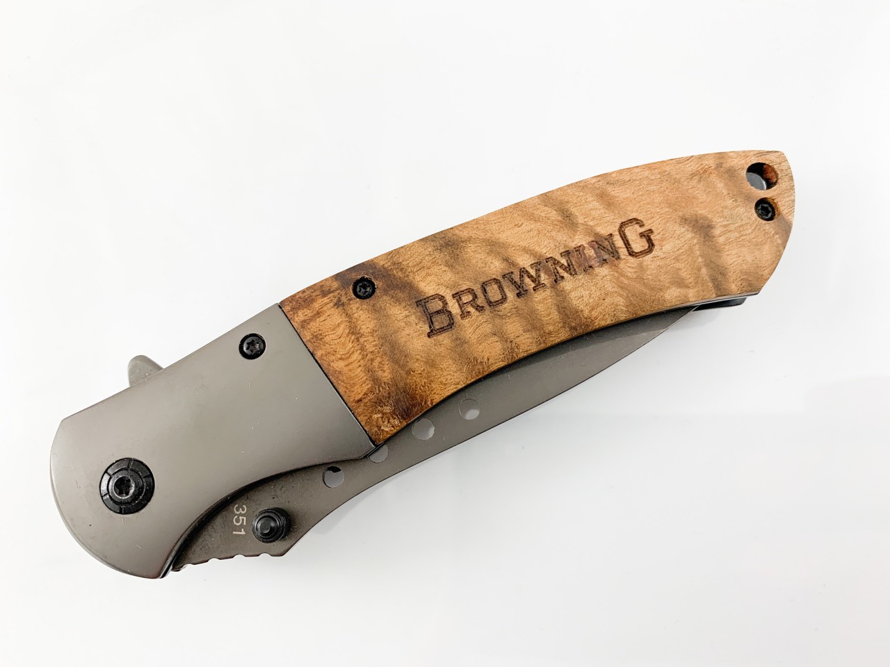 Сгъваем автоматичен нож Browning 351 с иноксово покритие