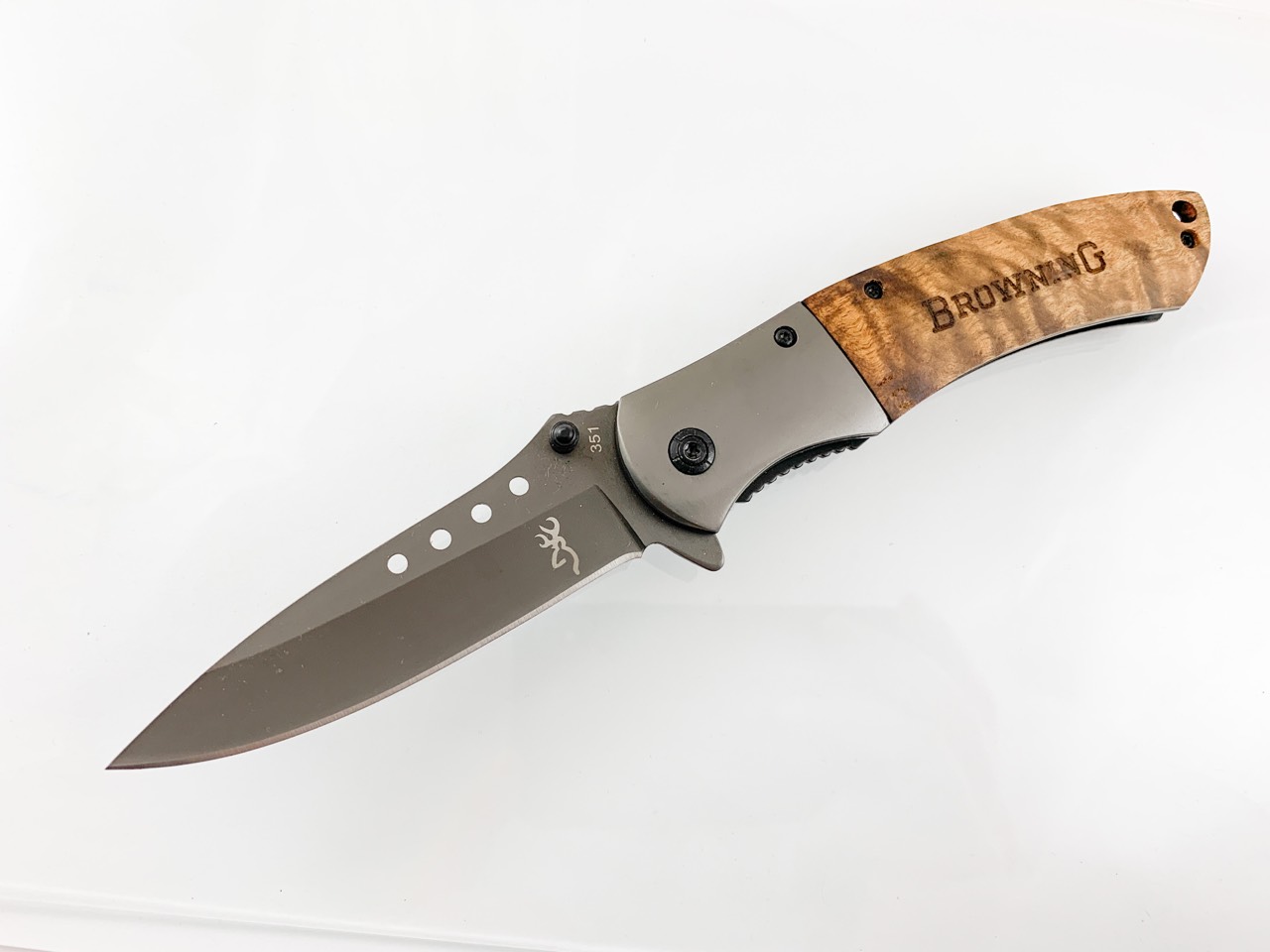 Сгъваем автоматичен нож Browning 351 с иноксово покритие