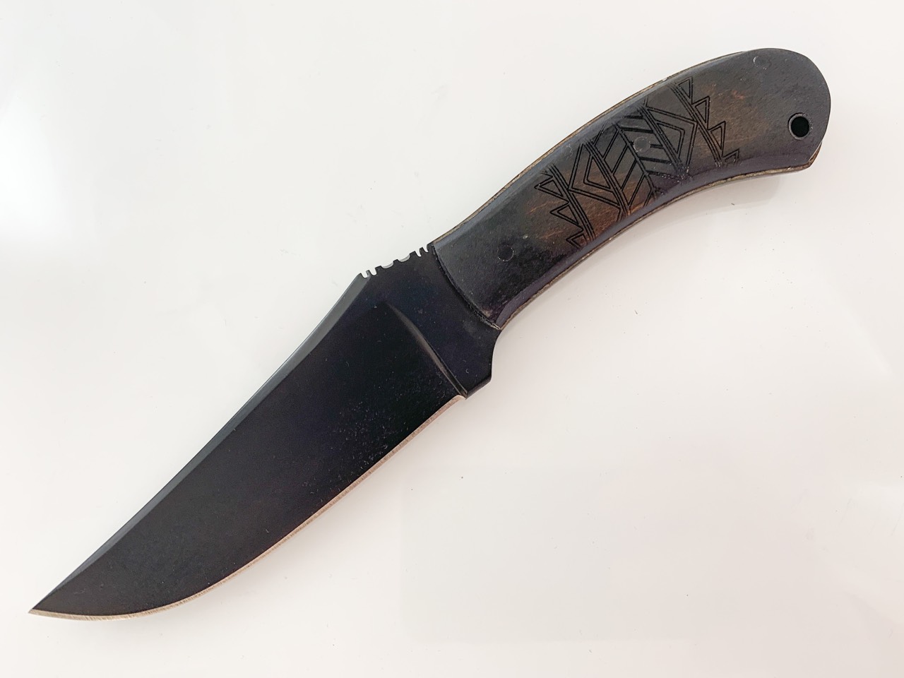 Ловен нож Winkler WKII карбонова стомана 80CRV2 и кленови чирени