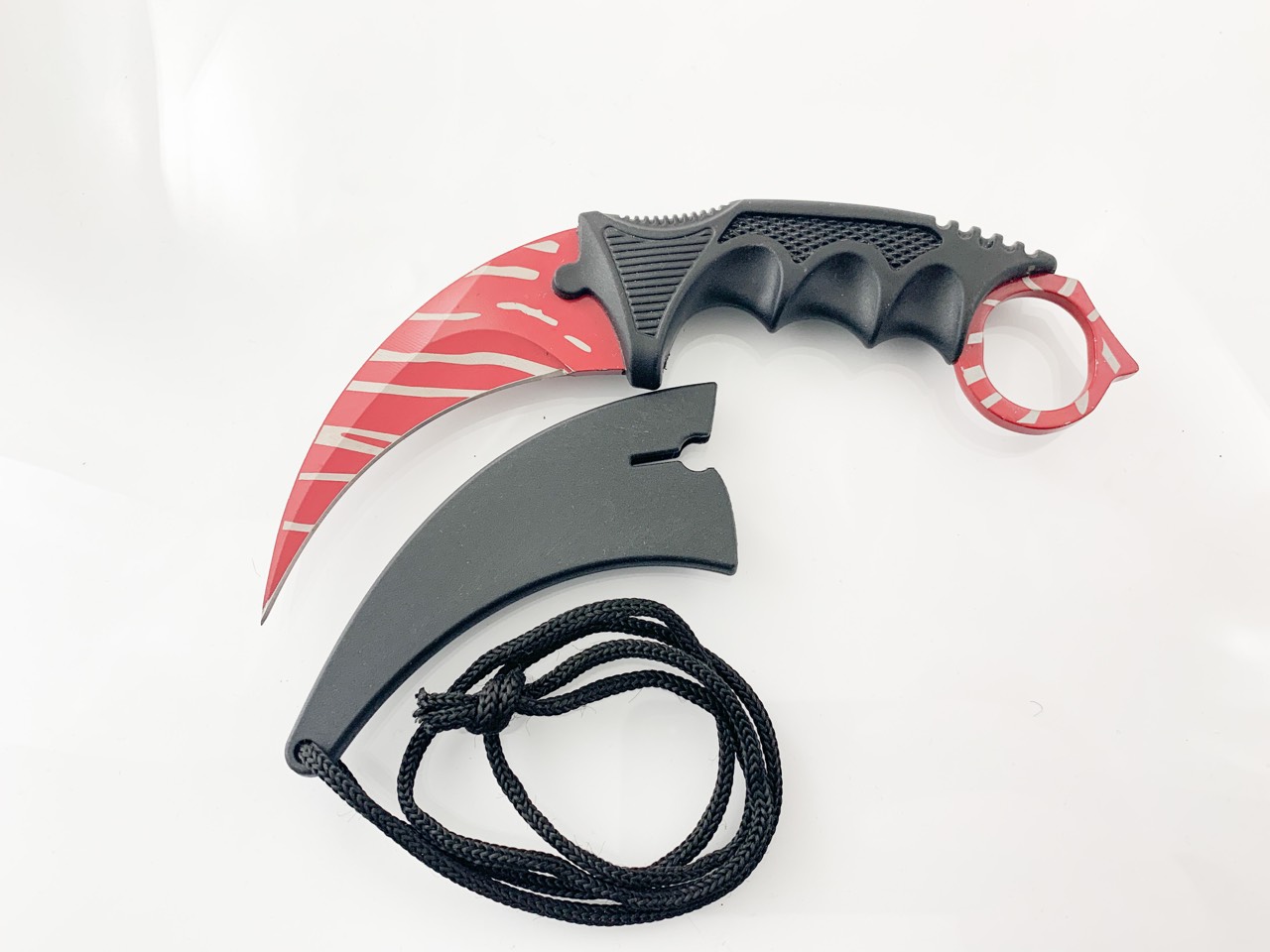 Карамбит шарка на тигър червен остър Cs GO Карамбит шарка на тигър червен остър Cs GO