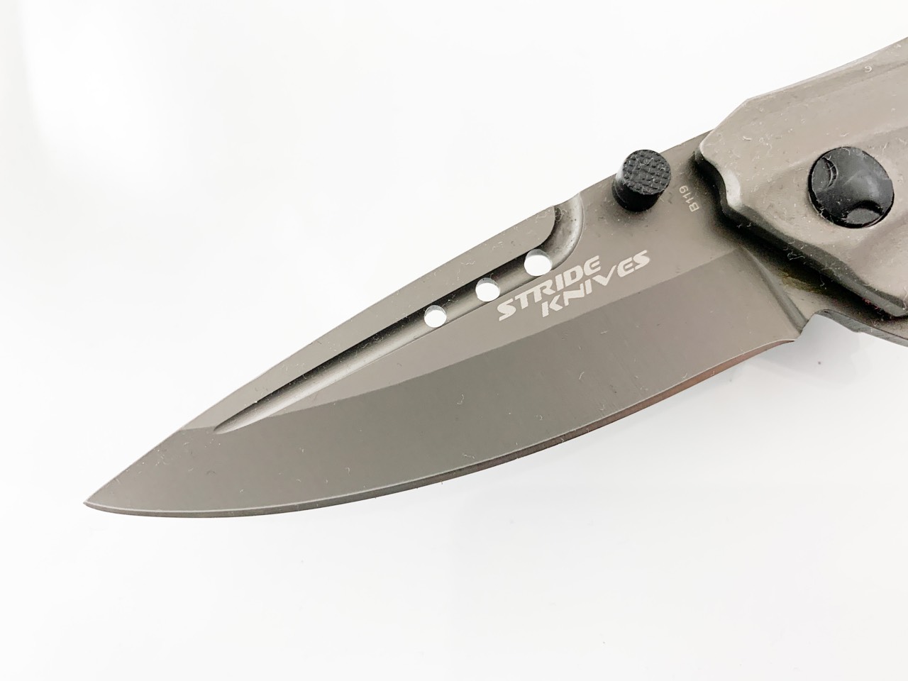 Сгъваем метален автоматичен нож стегнато отваряне с иноксово покритие Stride Knives B119
