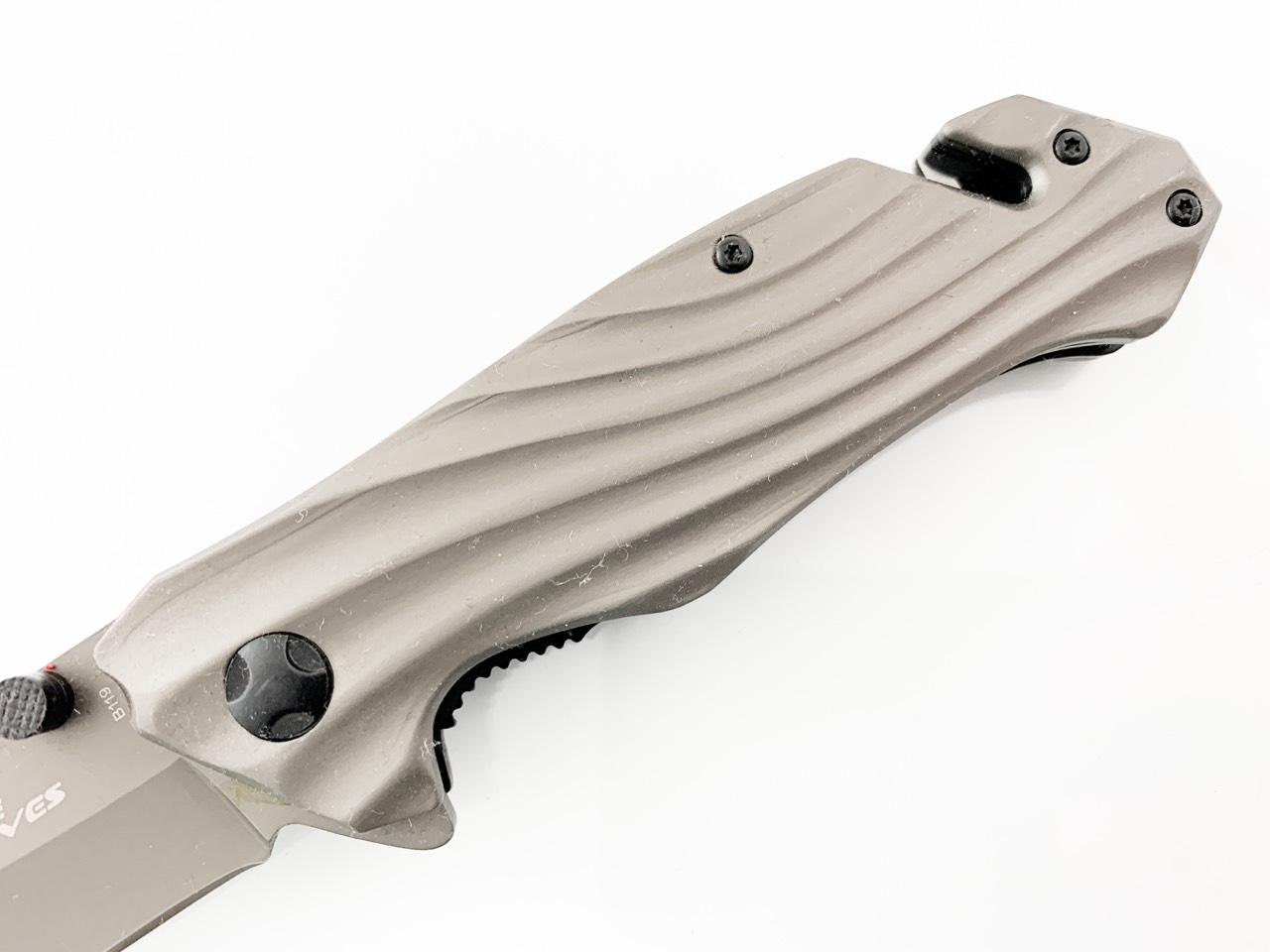 Сгъваем метален автоматичен нож стегнато отваряне с иноксово покритие Stride Knives B119