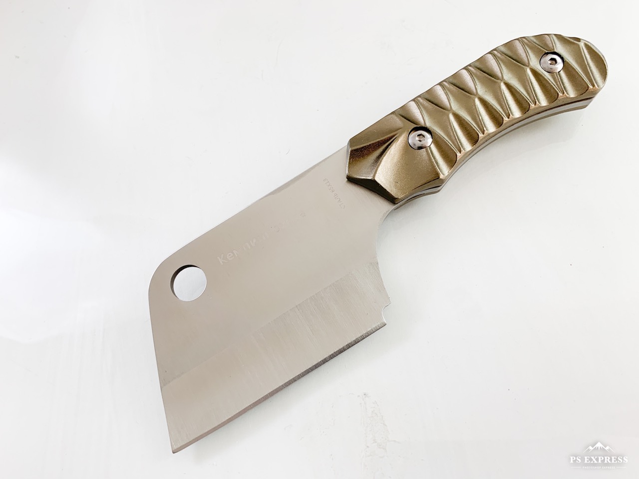 Тактическа малка руска брадвичка тип сатър с алуминиева дръжка Кемпинг Охота стал 65х13