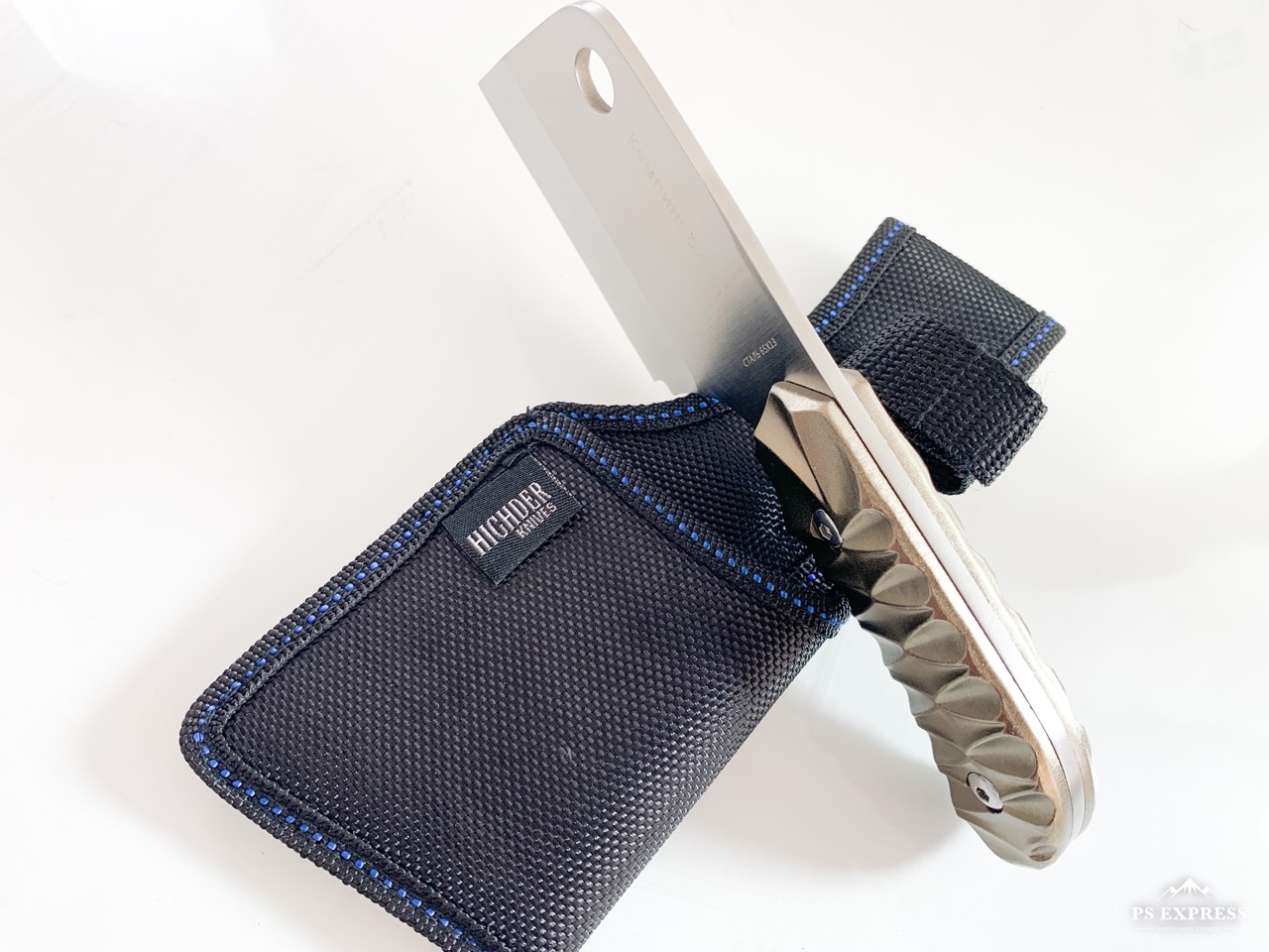 Тактическа малка руска брадвичка тип сатър с алуминиева дръжка Кемпинг Охота стал 65х13