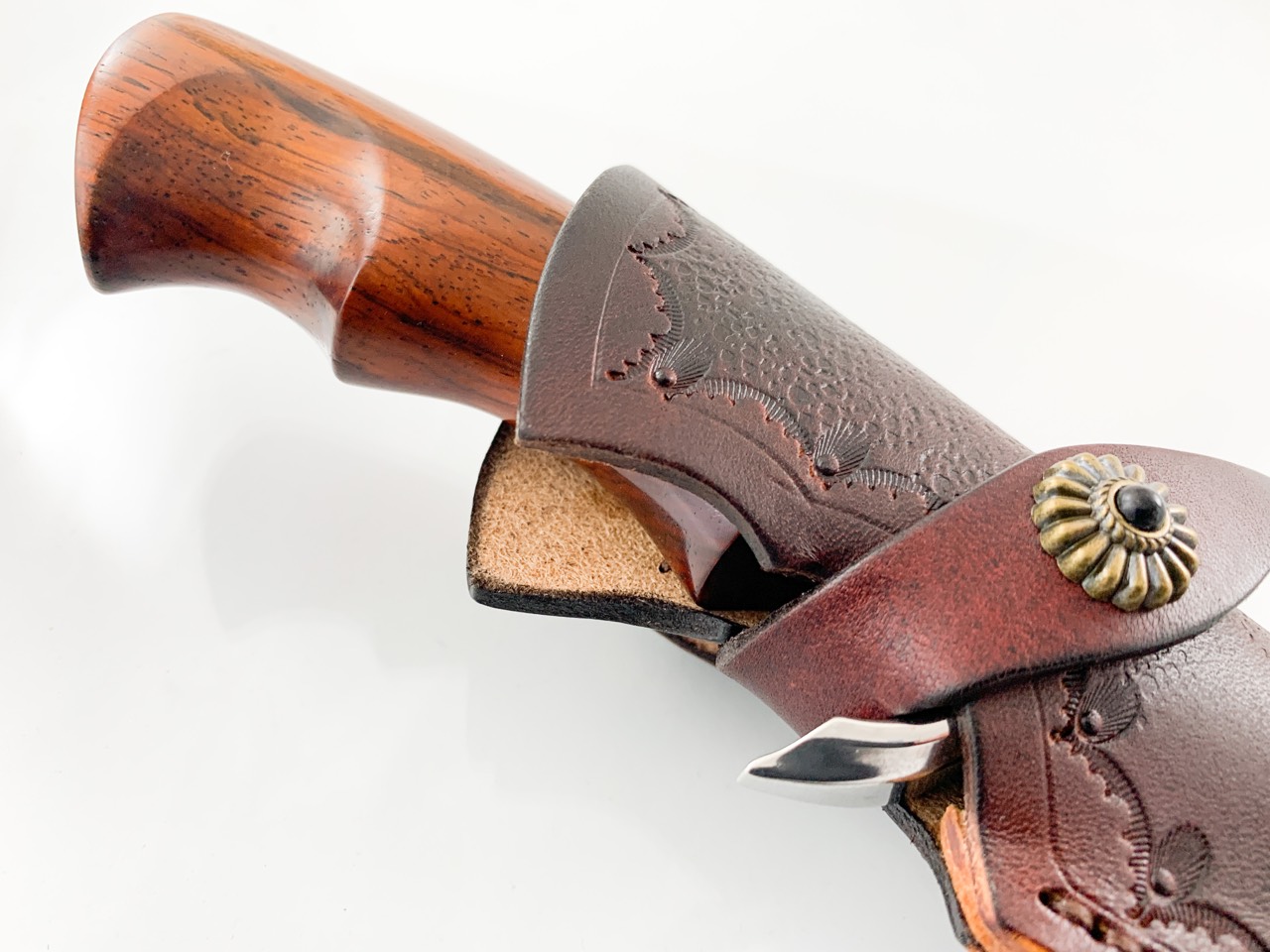 Ловен нож Bowie ръчно направен от дамаска японска стомана