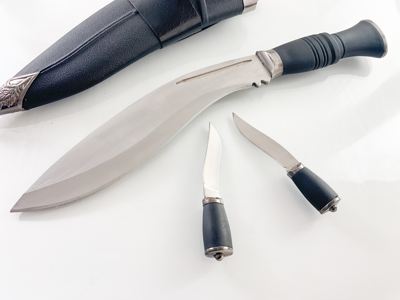 Kukri nepal кукри непалско с два ножа и калъф за носене на колан