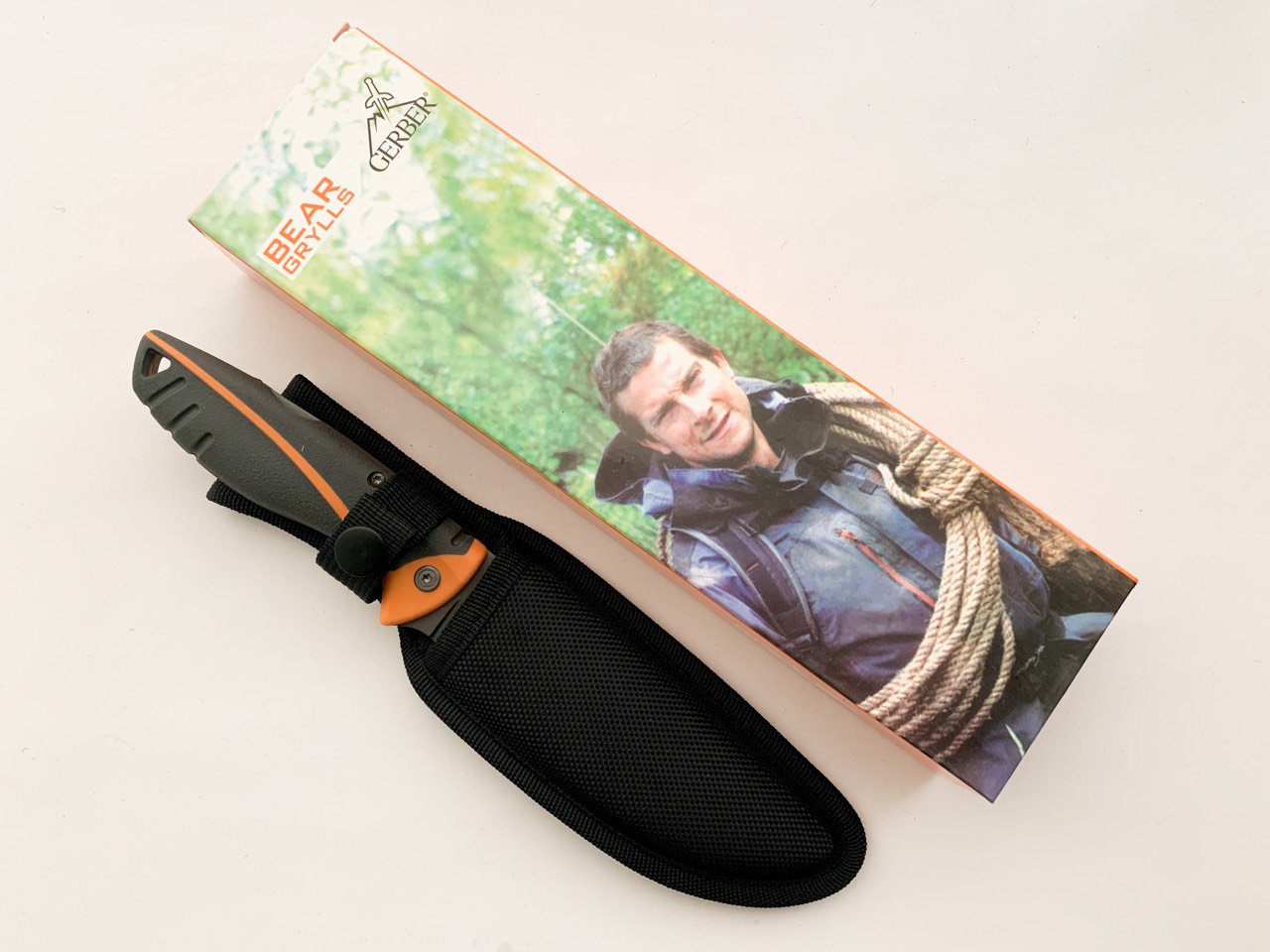 Hunting gerber folding sheath model 31 000752,ловен нож с фиксирано острие и калъф за колана
