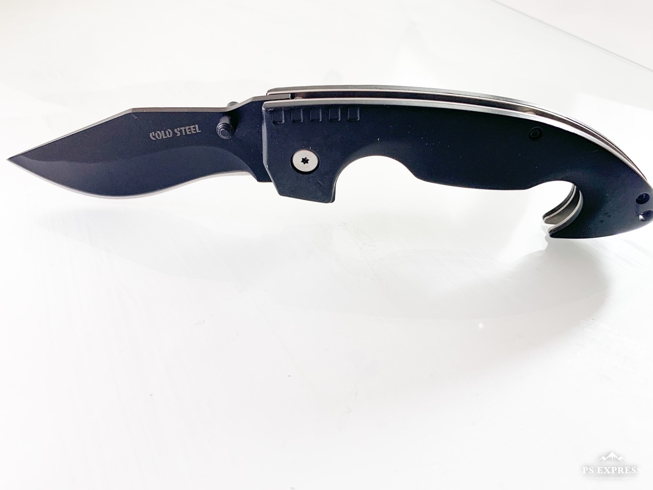 Масивен джобен сгъваем нож Cold Steel Spartan с черно тефлоново покритие