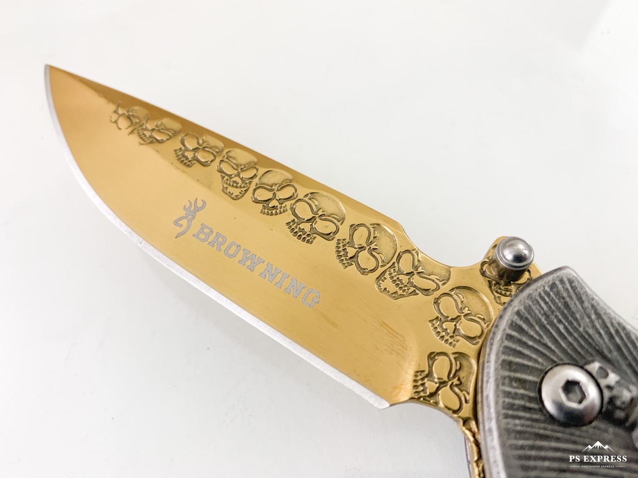 Browning Zombie Apocalypse Knife сгъваем автоматичен джобен нож с черепи