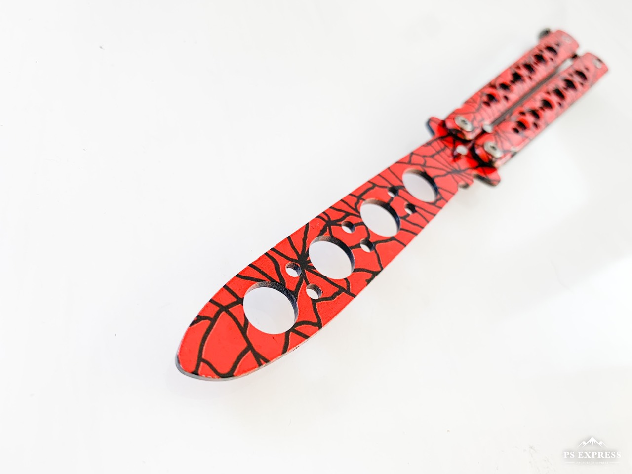 Детски нож пеперуда с калъф - Спайдър-Мен,Spider-Man - незаточен тренировъчен Детски нож пеперуда с калъф - Спайдър-Мен,Spider-Man - незаточен тренировъчен