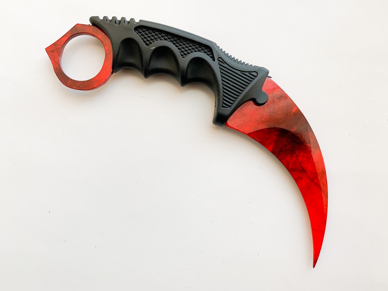 CS GO - karambit Red SKIN карамбит тренировъчен незаточен