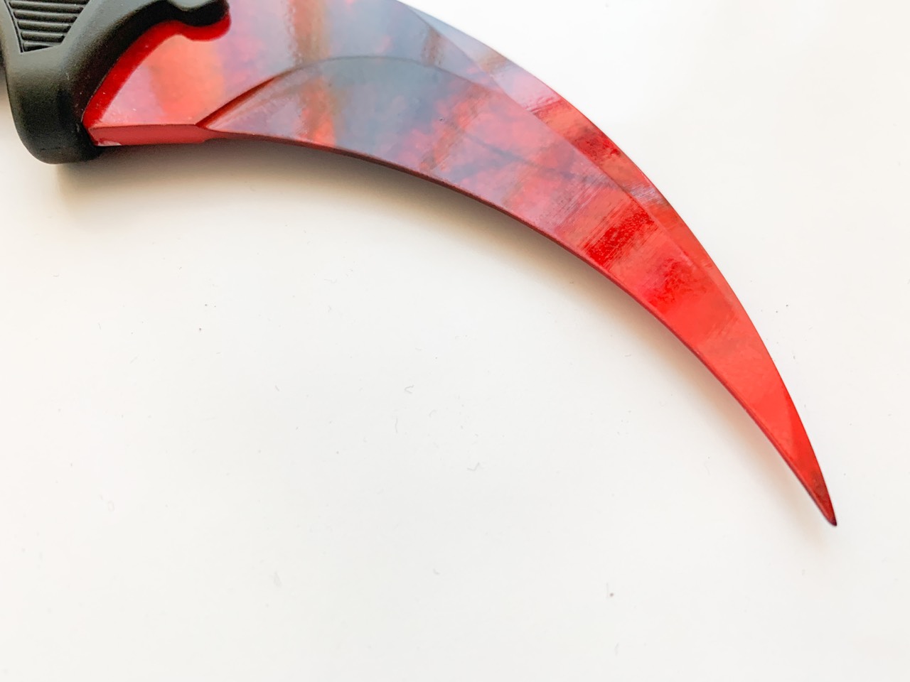 CS GO - karambit Red SKIN карамбит тренировъчен незаточен