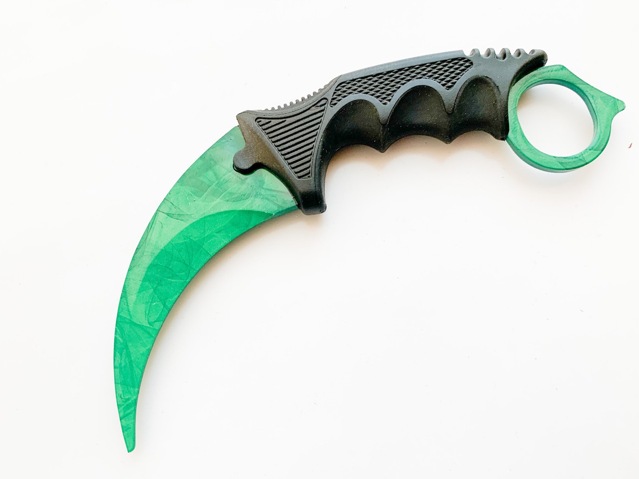 CS GO - karambit Green SKIN карамбит тренировъчен незаточен