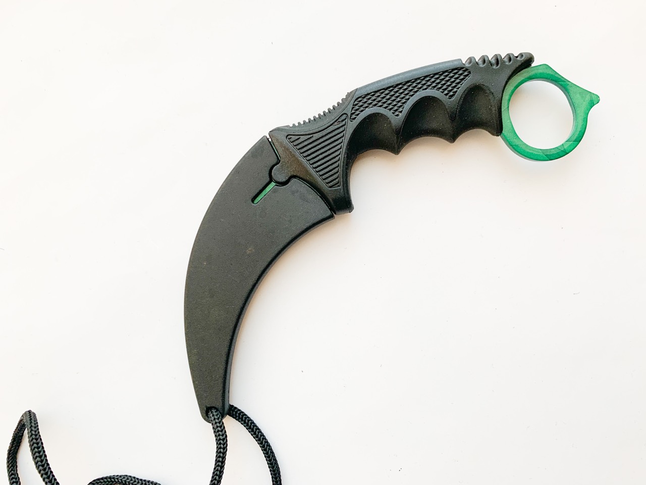 CS GO - karambit Green SKIN карамбит тренировъчен незаточен