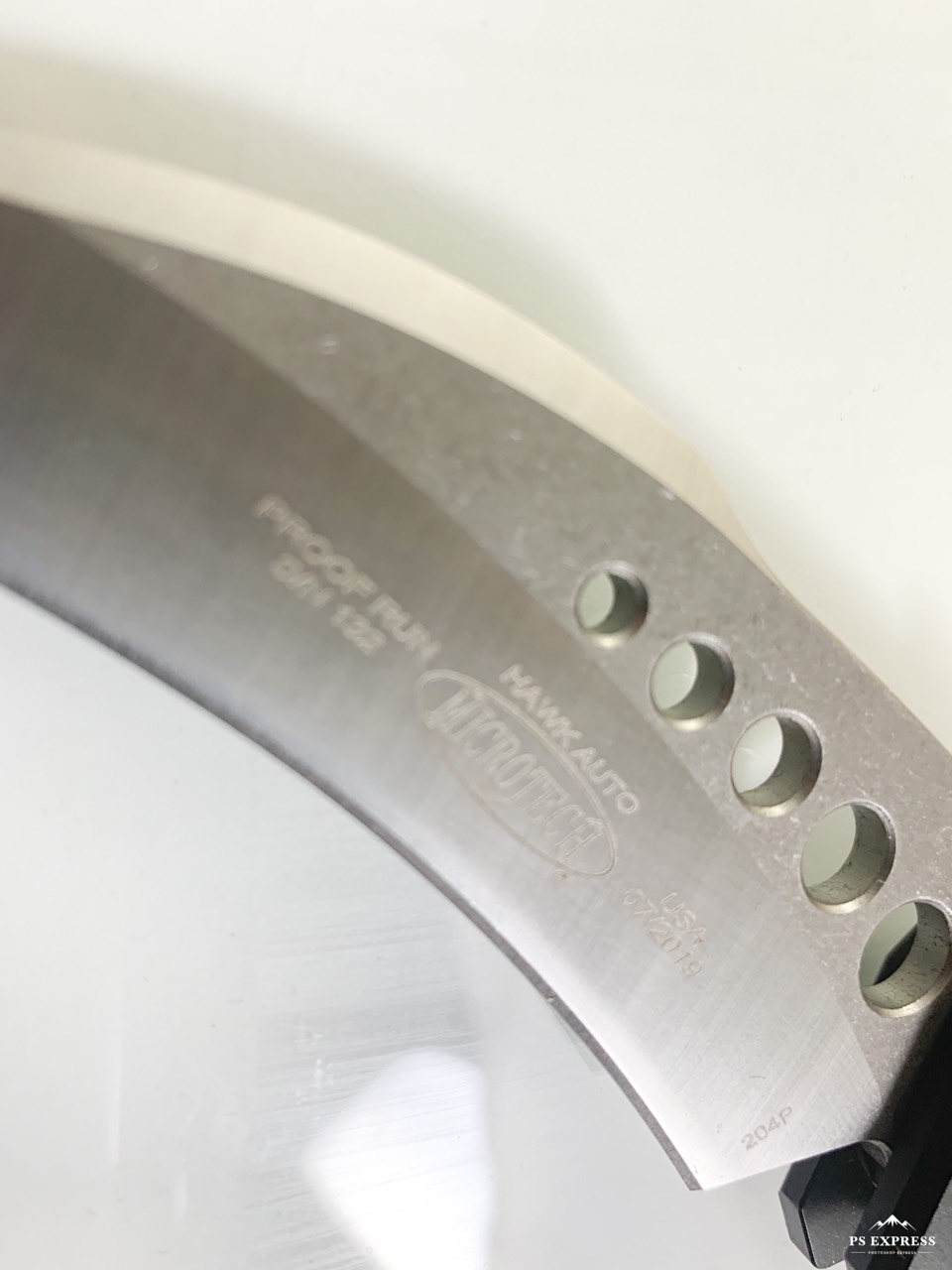 Сгъваем нож карамбит Microtech Hawk Auto Stonewash Standard 166-10