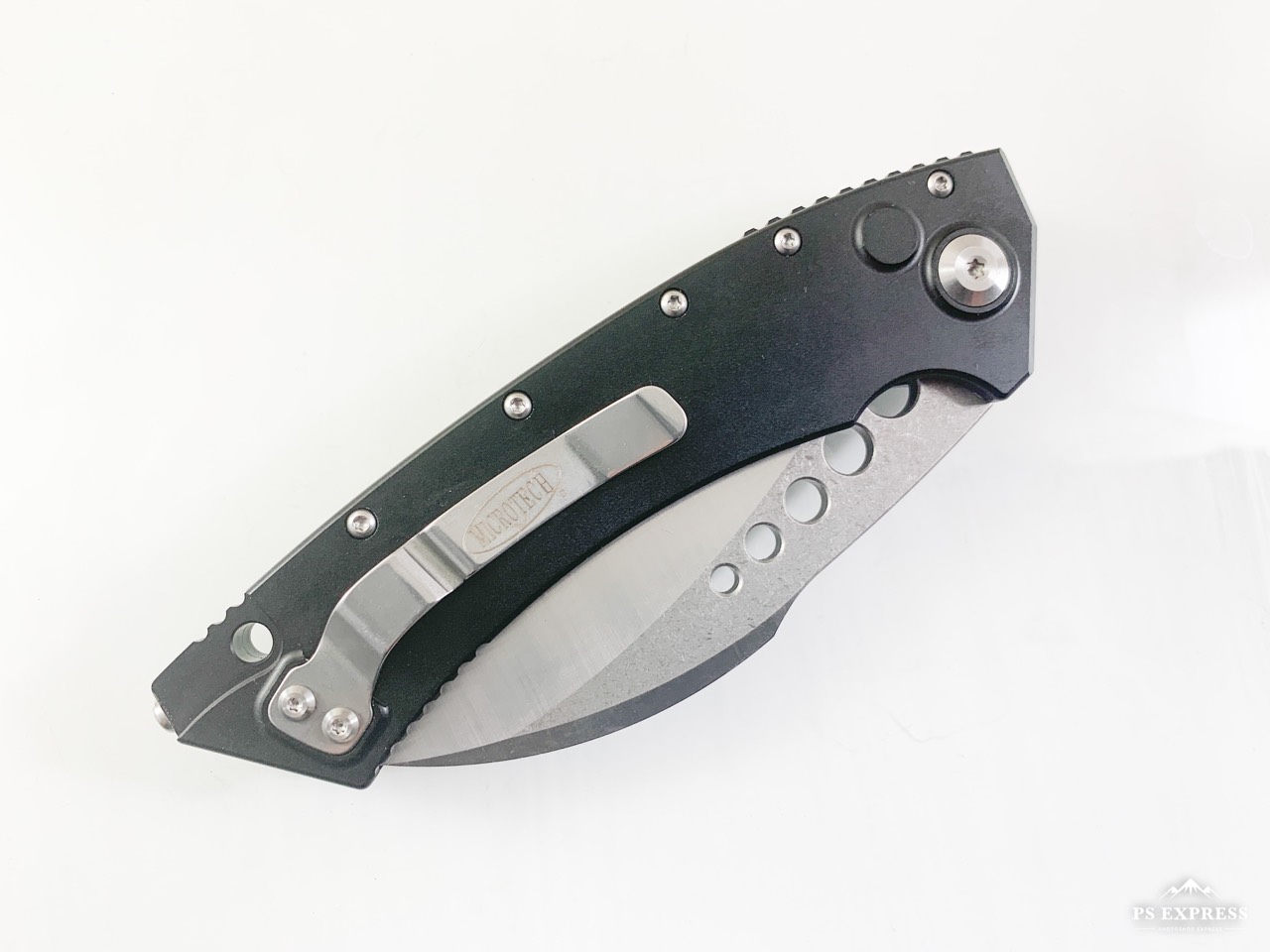 Сгъваем нож карамбит Microtech Hawk Auto Stonewash Standard 166-10