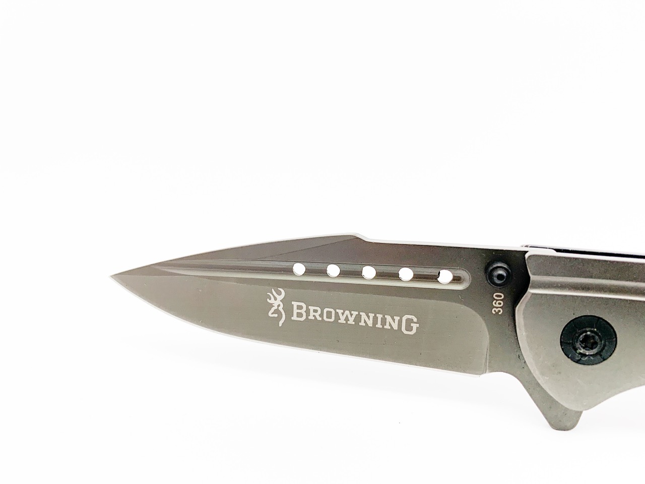 Сгъваем джобен нож изцяло метален с клипс за колан и бързо отваряне - Browning Сгъваем джобен нож изцяло метален с клипс за колан и бързо отваряне - Browning