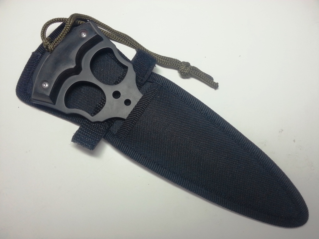 Черна тежка масивна кама тип бокс за самозащита