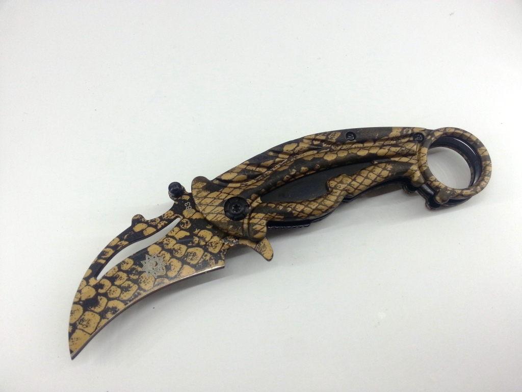 Fox X63 Titanium Karambit Tactical-сгъваем полуавтоматичен нож - Карамбит