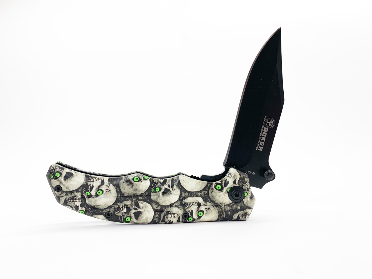 BOKER SKULL B059-сгъваем джобен нож с черепи