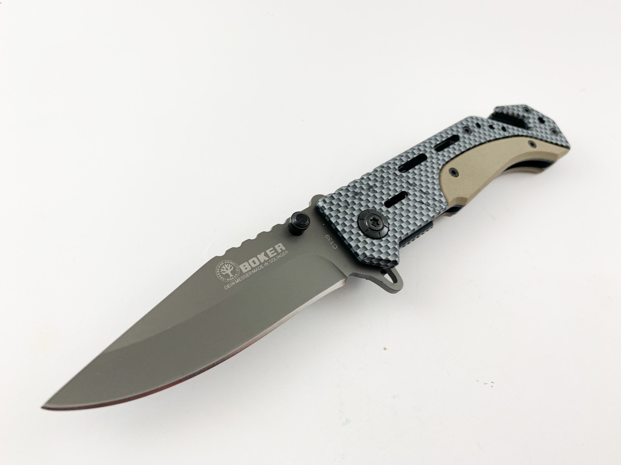 Boker solingen серия за оцеляване номер C139 - частична карбонова дръжка