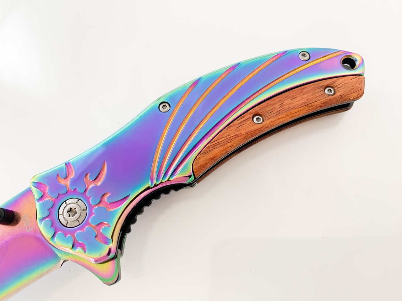 Масивен тежък полуавтоматичен нож цвят хамелеон - Boker F88 Масивен тежък полуавтоматичен нож цвят хамелеон - Boker F88