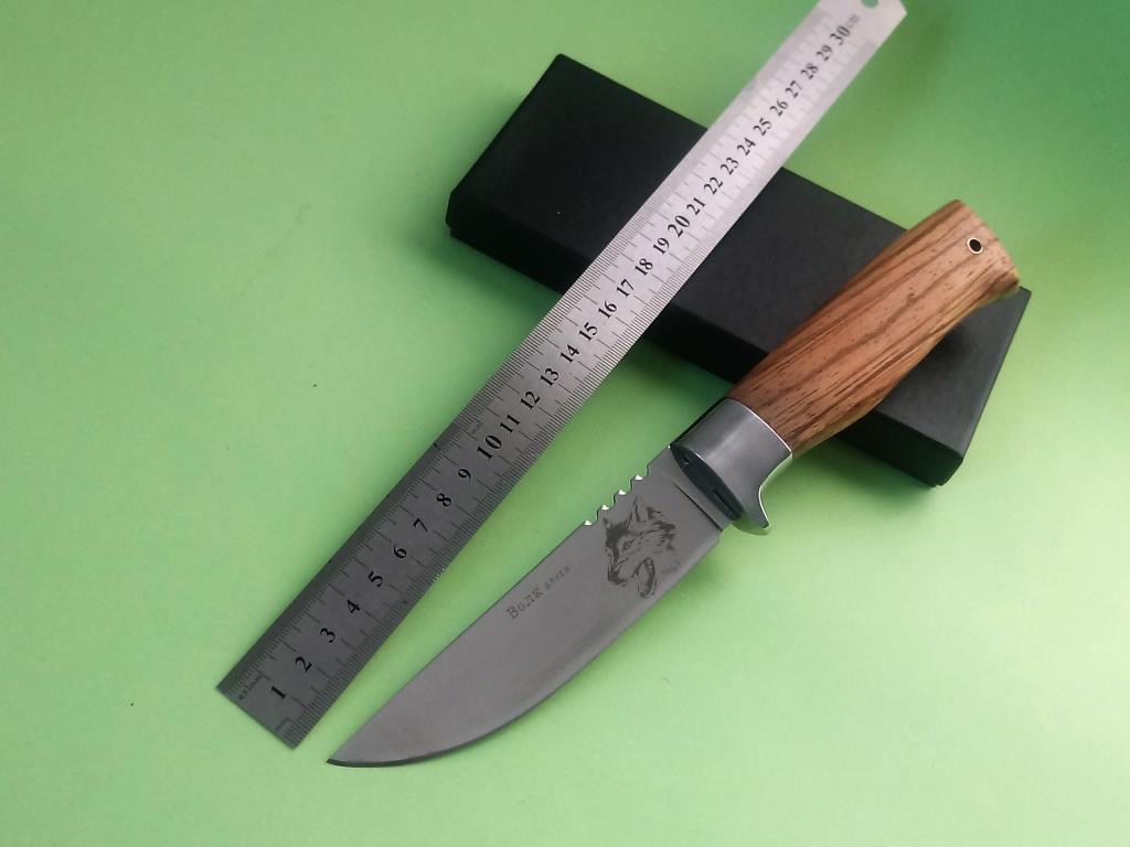 Руски ловен нож с гравиран Вълк на острието-стал 65х13 Руски ловен нож с гравиран Вълк на острието-стал 65х13