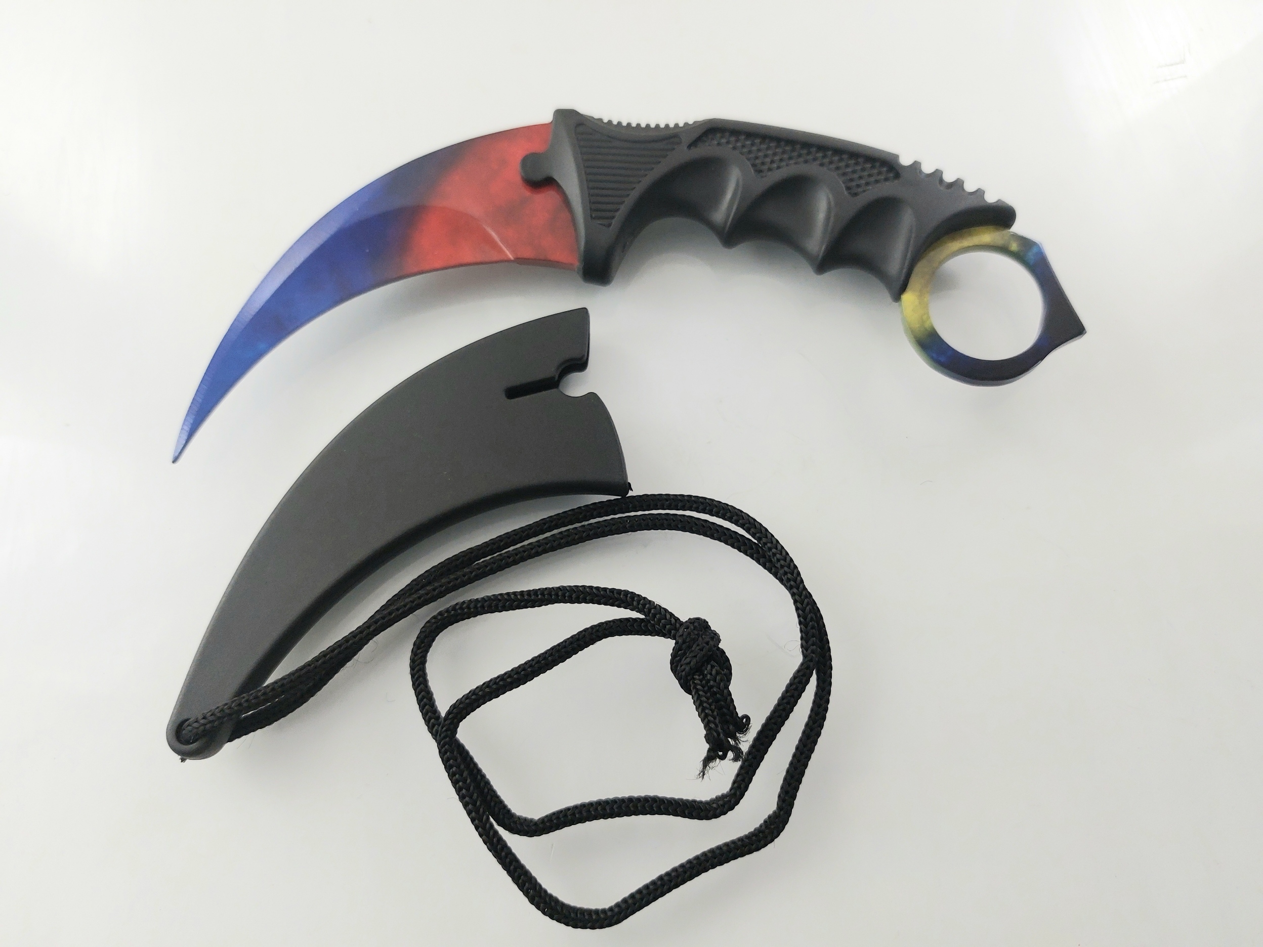 CS GO - Шарен karambit карамбит нож за тренировка начинаещи незаточен CS GO - Шарен karambit карамбит нож за тренировка начинаещи незаточен