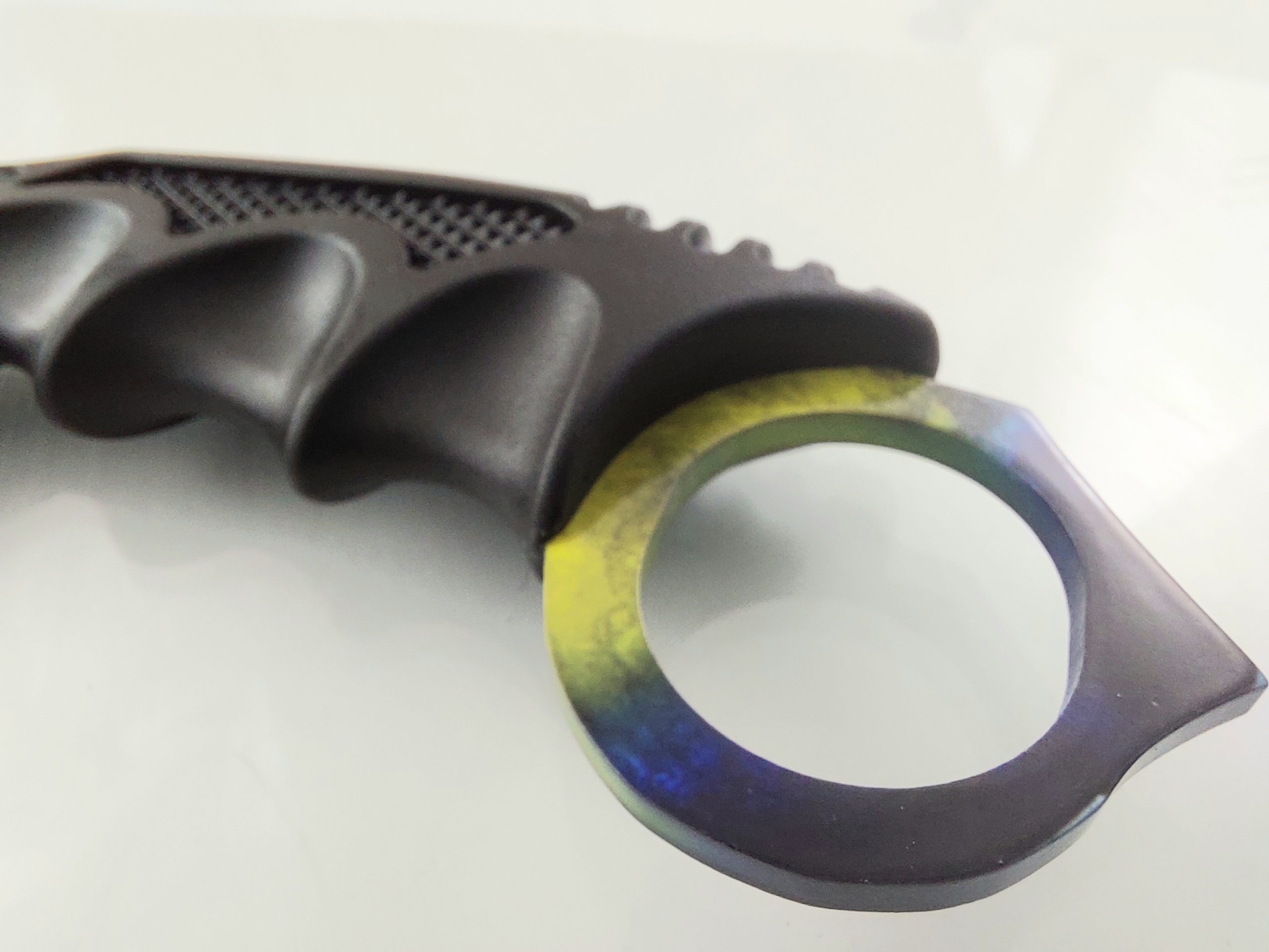 CS GO - Шарен karambit карамбит нож за тренировка начинаещи незаточен CS GO - Шарен karambit карамбит нож за тренировка начинаещи незаточен