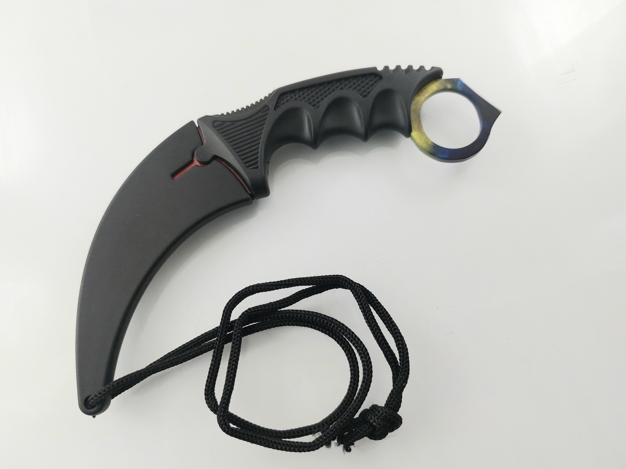CS GO - Шарен karambit карамбит нож за тренировка начинаещи незаточен CS GO - Шарен karambit карамбит нож за тренировка начинаещи незаточен