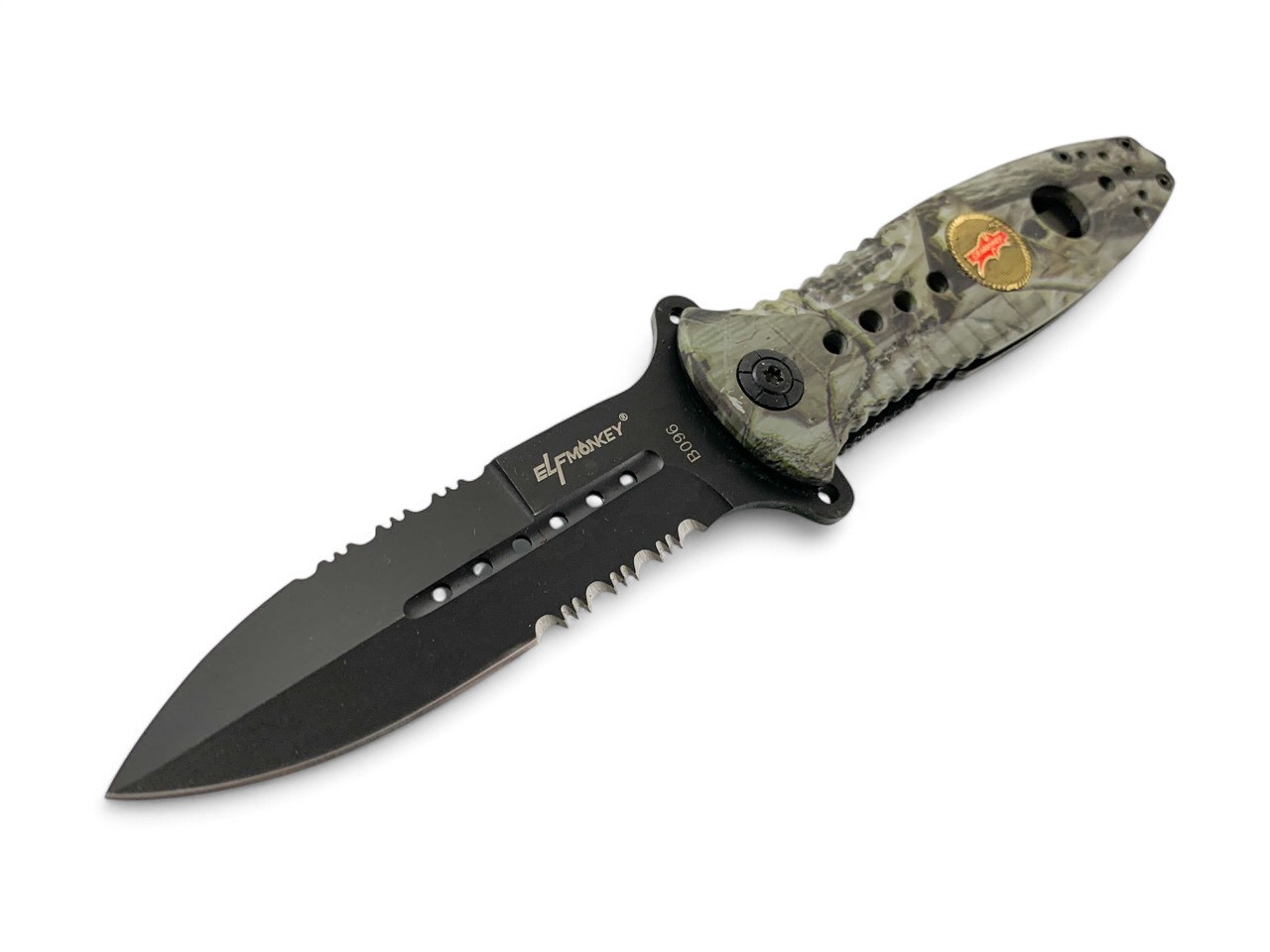ShadowBlade Camo – сгъваем нож с двустранно назъбено острие