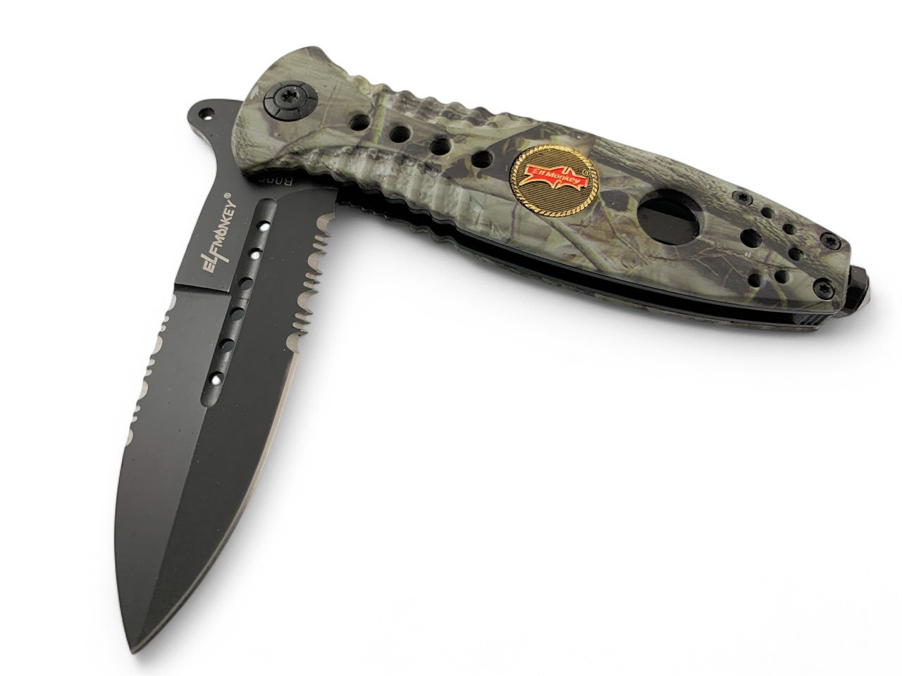 ShadowBlade Camo – сгъваем нож с двустранно назъбено острие