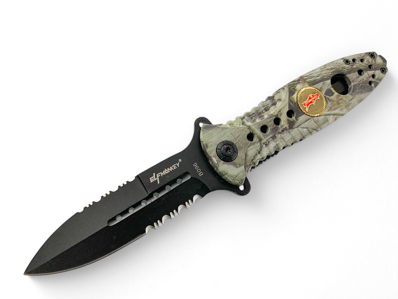 ShadowBlade Camo – сгъваем нож с двустранно назъбено острие