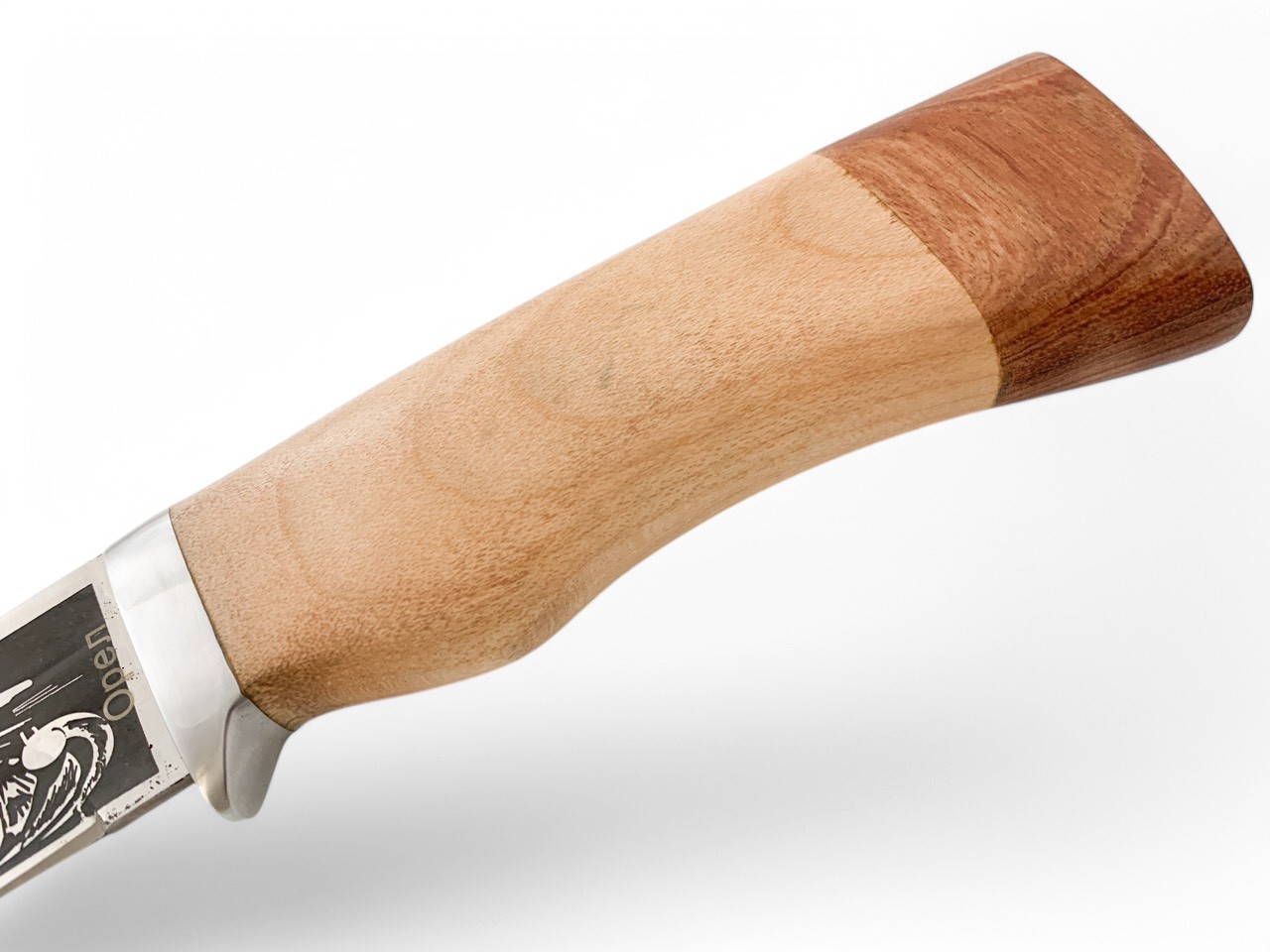 Руски ловен нож с дървена дръжка - Сокол