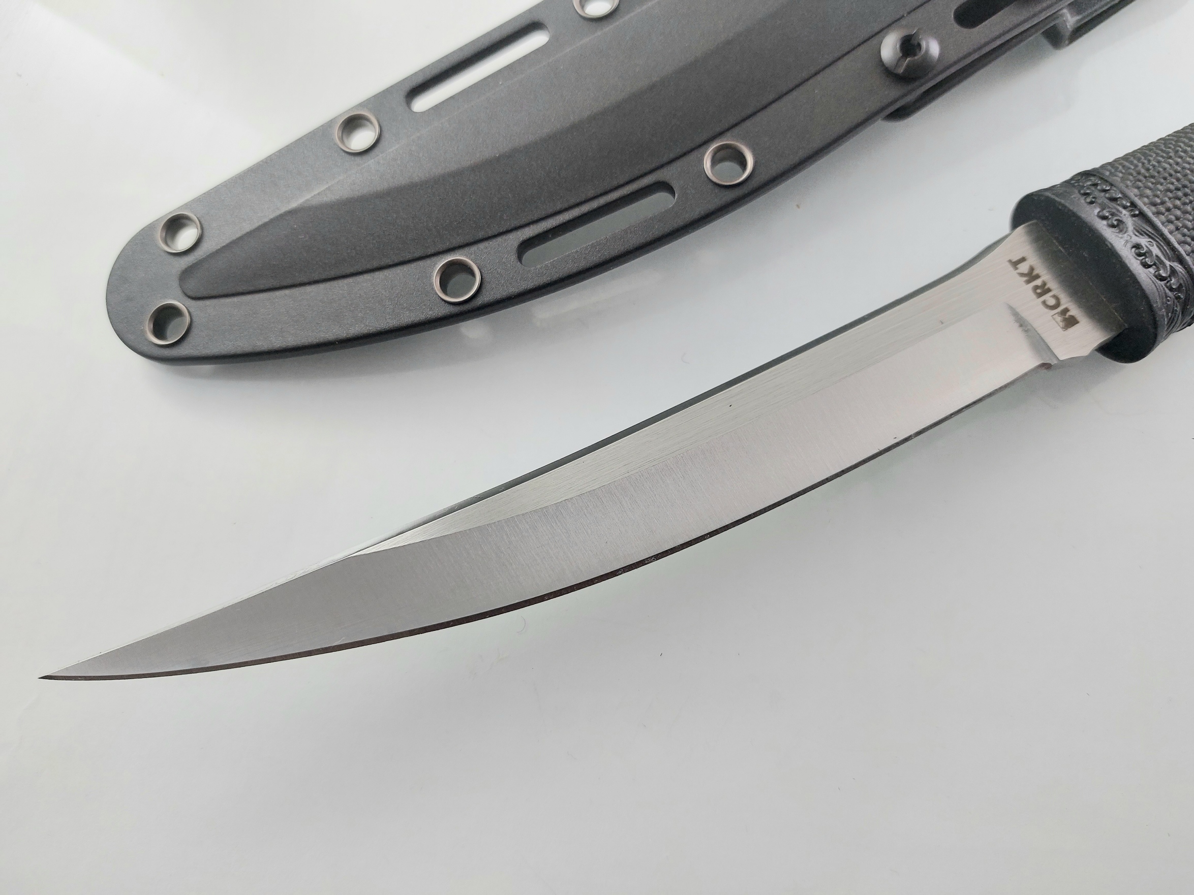 Тактически военен нож тип кама уникалната форма на острието с Kydex калъф бял цвят