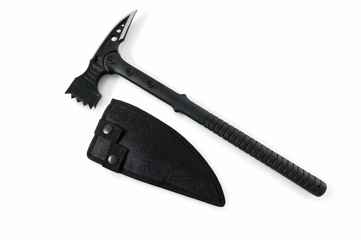 Тактически томахавк с черно острие и текстилна кания