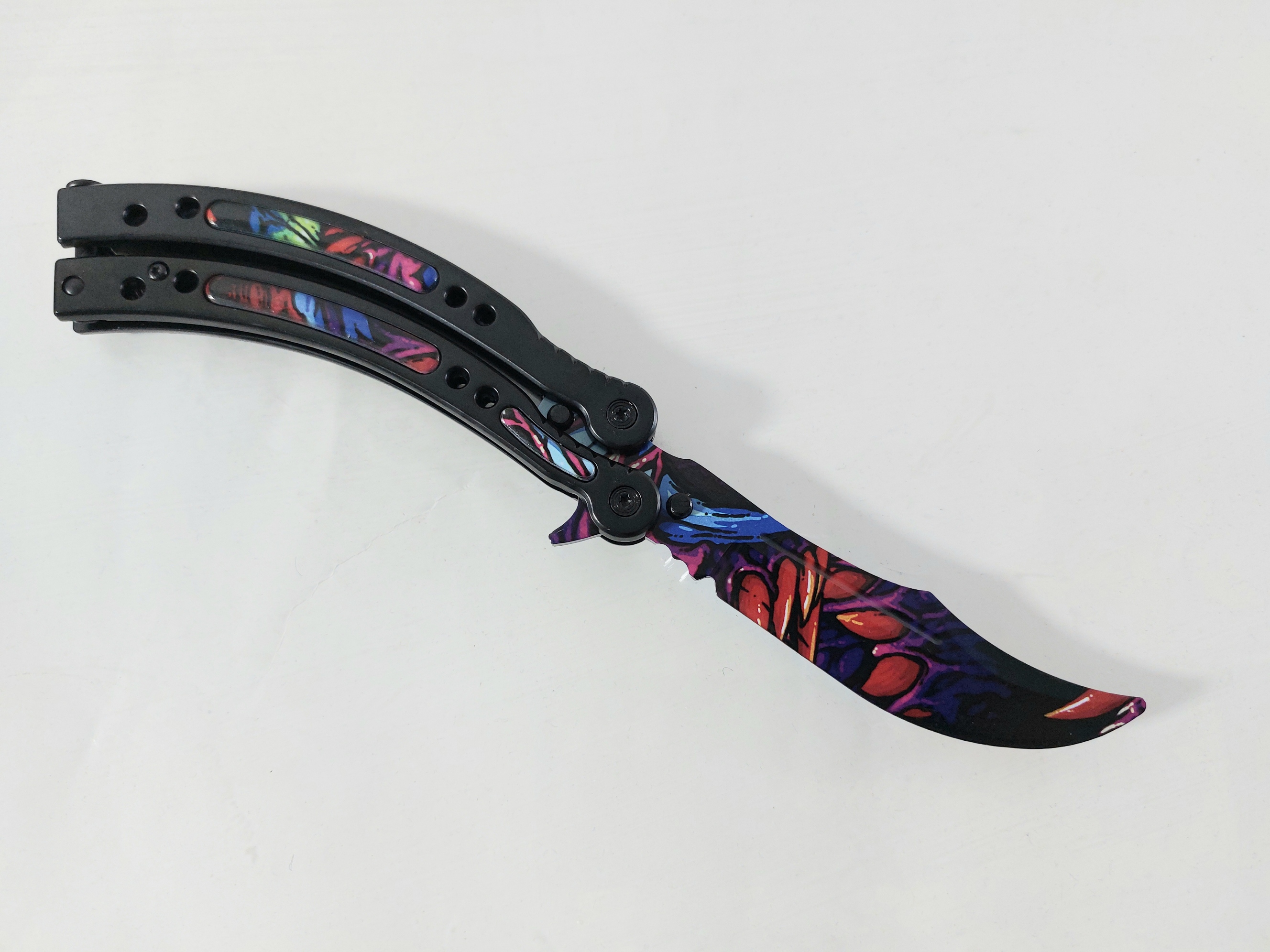 Нож пеперуда тренировъчен незаточен - ALIEN SKIN : CS GO, butterfly knife trainer