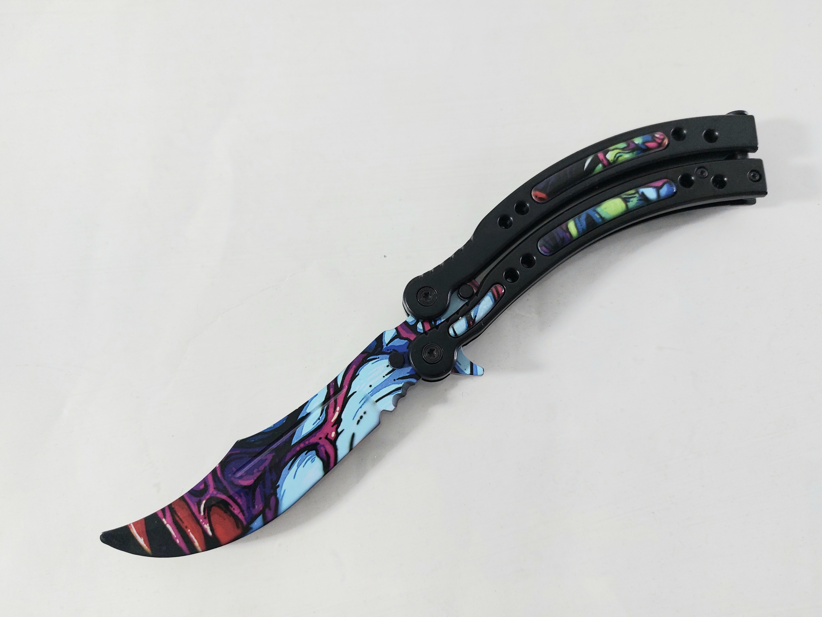 Нож пеперуда тренировъчен незаточен - ALIEN SKIN : CS GO, butterfly knife trainer