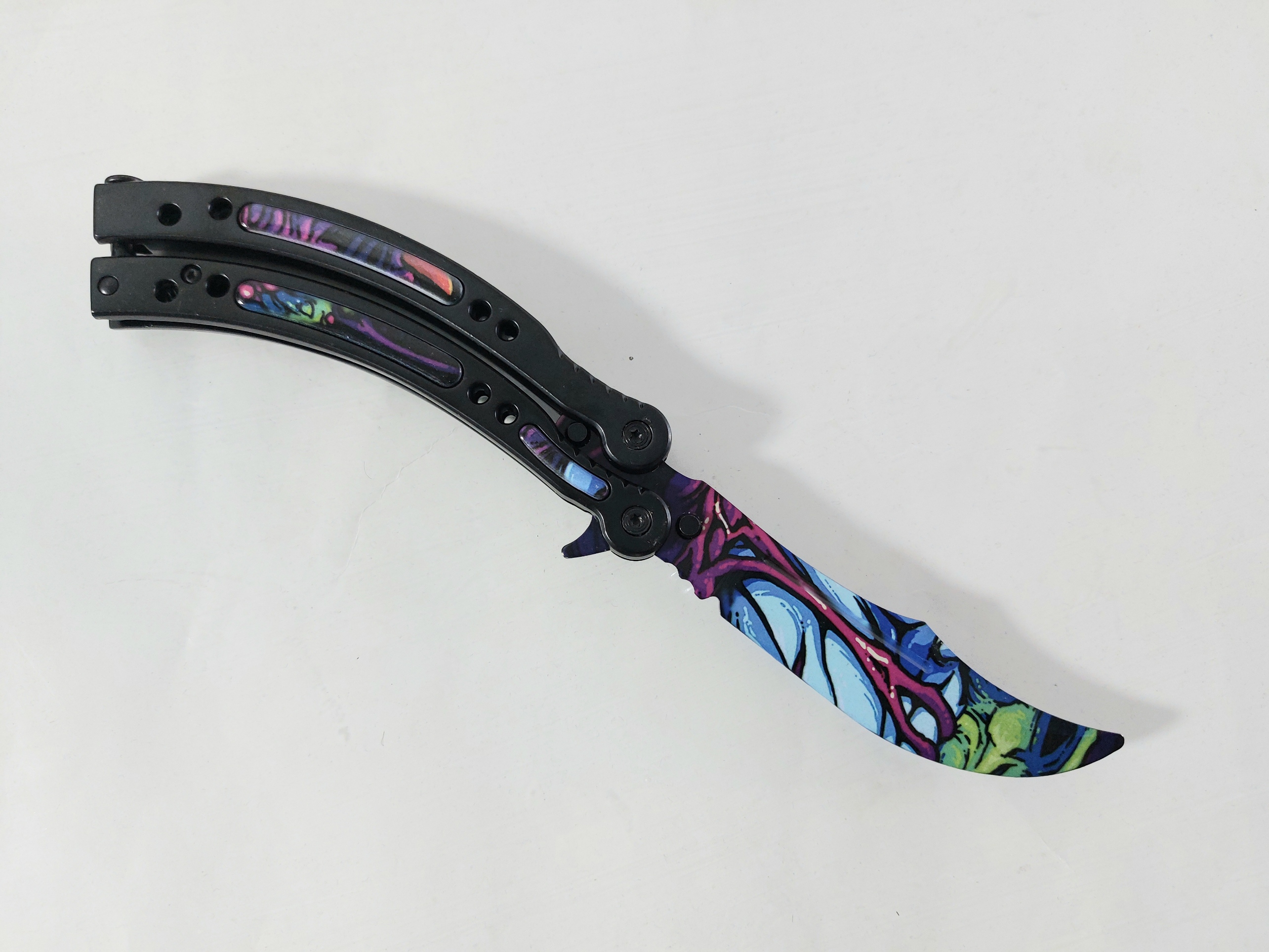 Нож пеперуда тренировъчен незаточен - ALIEN SKIN : CS GO, butterfly knife trainer