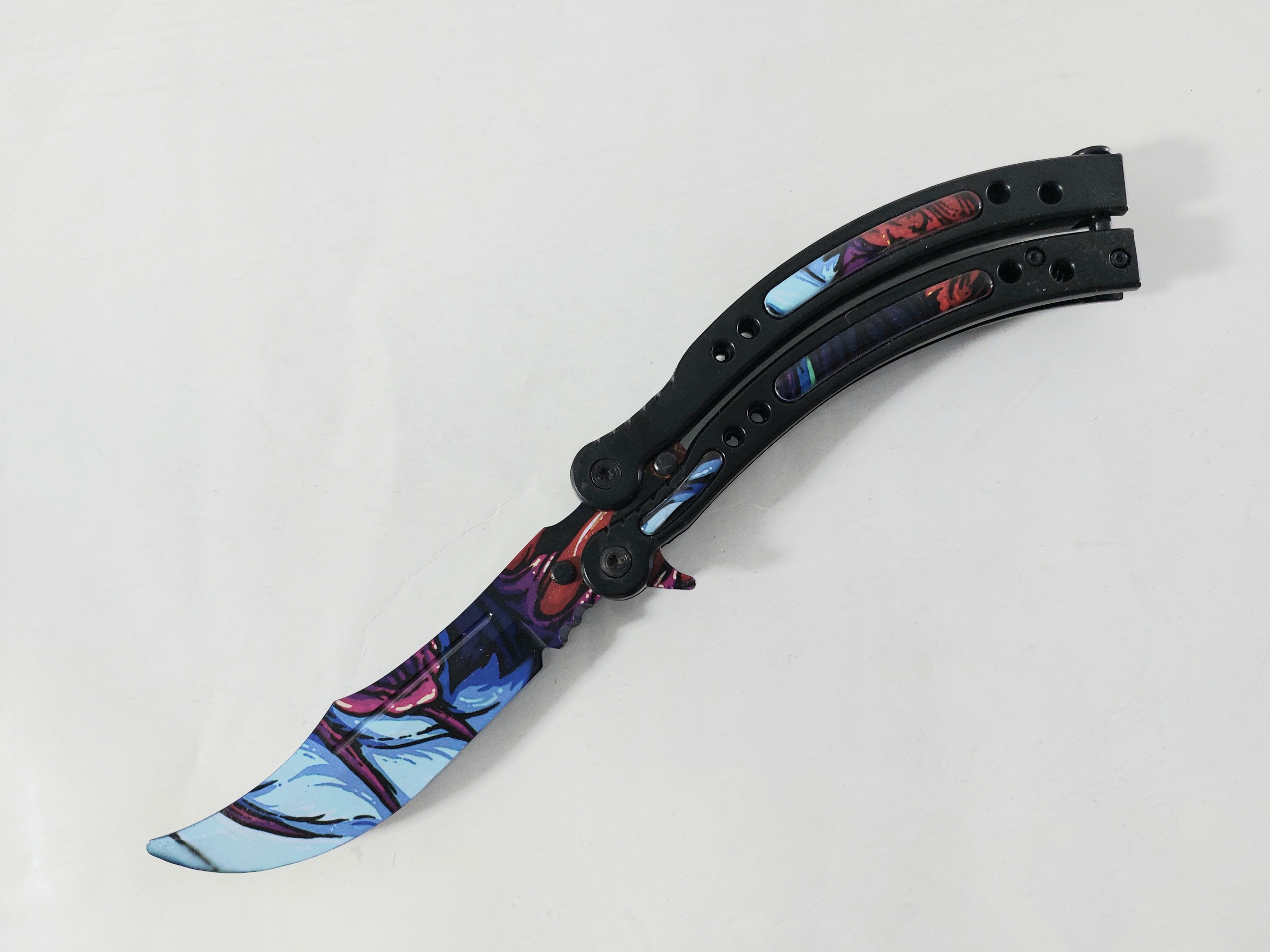 Нож пеперуда тренировъчен незаточен - ALIEN SKIN : CS GO, butterfly knife trainer