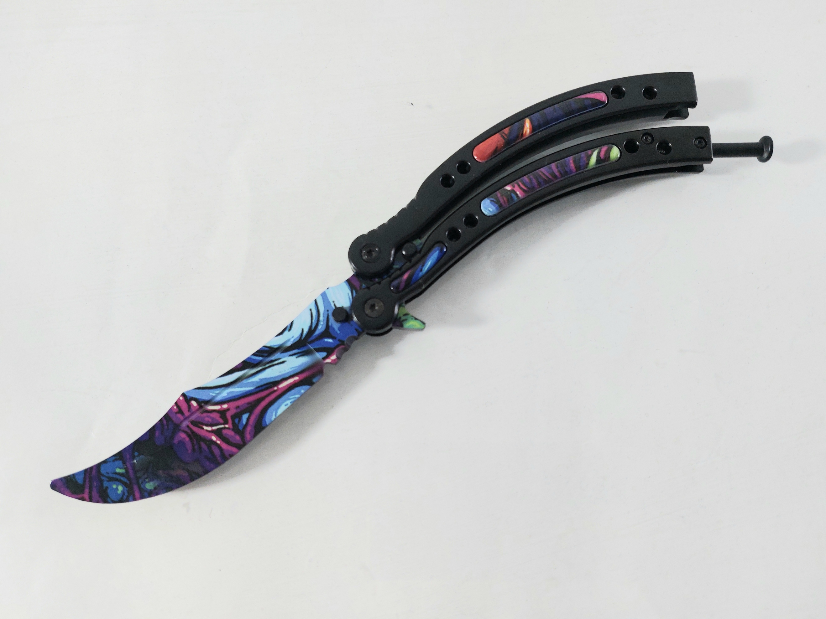 Нож пеперуда тренировъчен незаточен - ALIEN SKIN : CS GO, butterfly knife trainer