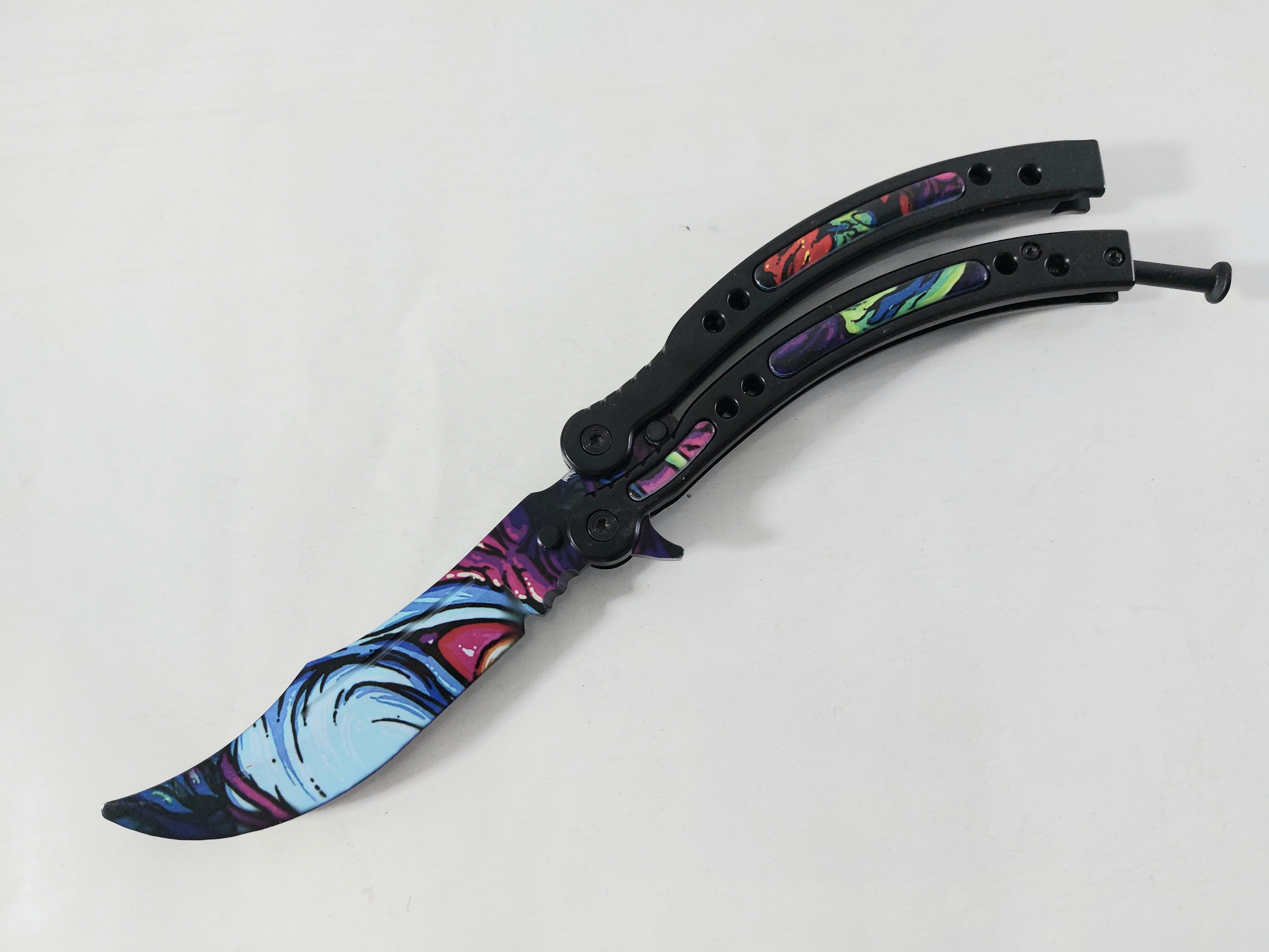 Нож пеперуда тренировъчен незаточен - ALIEN SKIN : CS GO, butterfly knife trainer