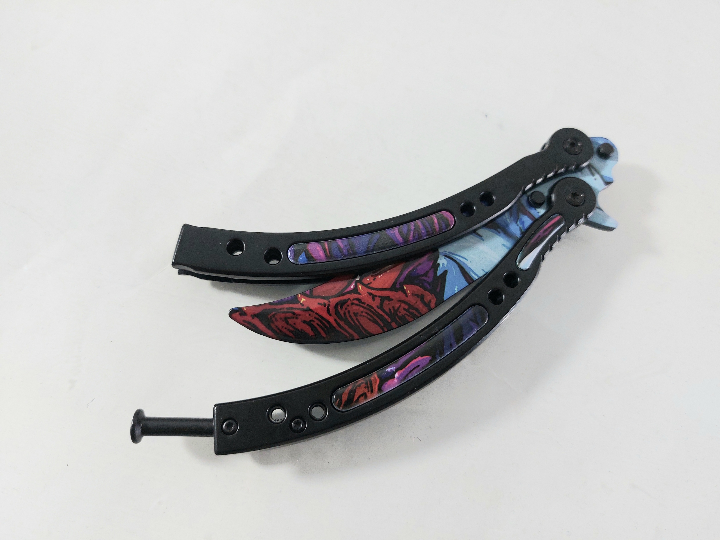 Нож пеперуда тренировъчен незаточен - ALIEN SKIN : CS GO, butterfly knife trainer