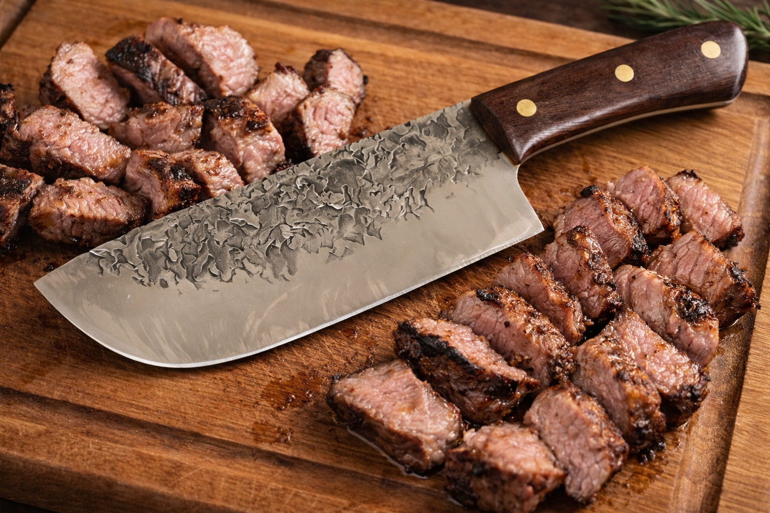 Grandsharp Ръчно изработен кован нож за месо и зеленчуци